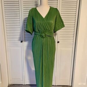 ASOS Green Belted Midi Dress